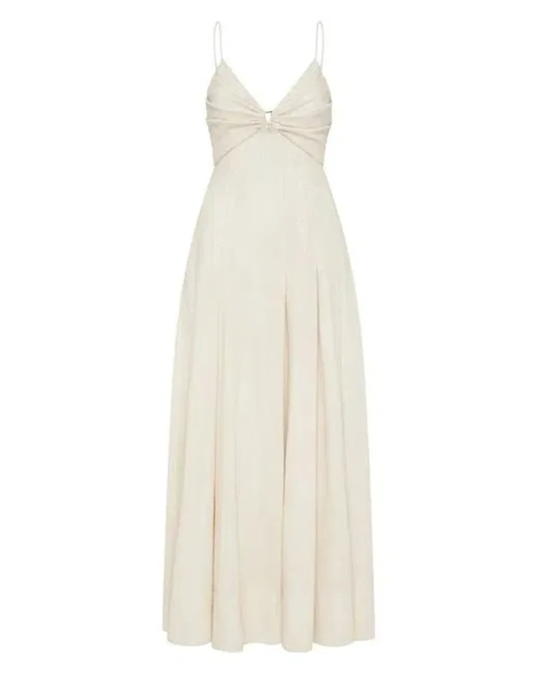 Aje Idyllic Strappy Sequin Dress White Size 8 for rent on The Volte - main image