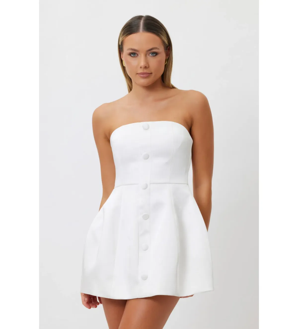 Bianca & Bridgett Elysse Mini Dress White Size 10 - Image 3