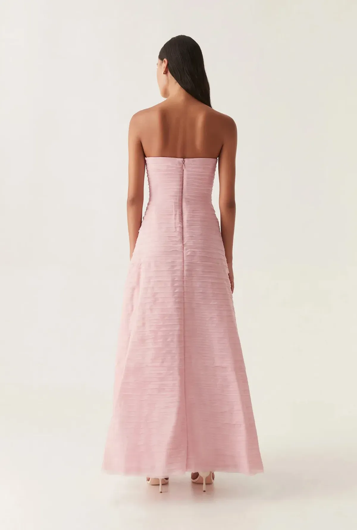 Aje Soundscape Maxi Dress Chalk Pink Size 6 - Image 3