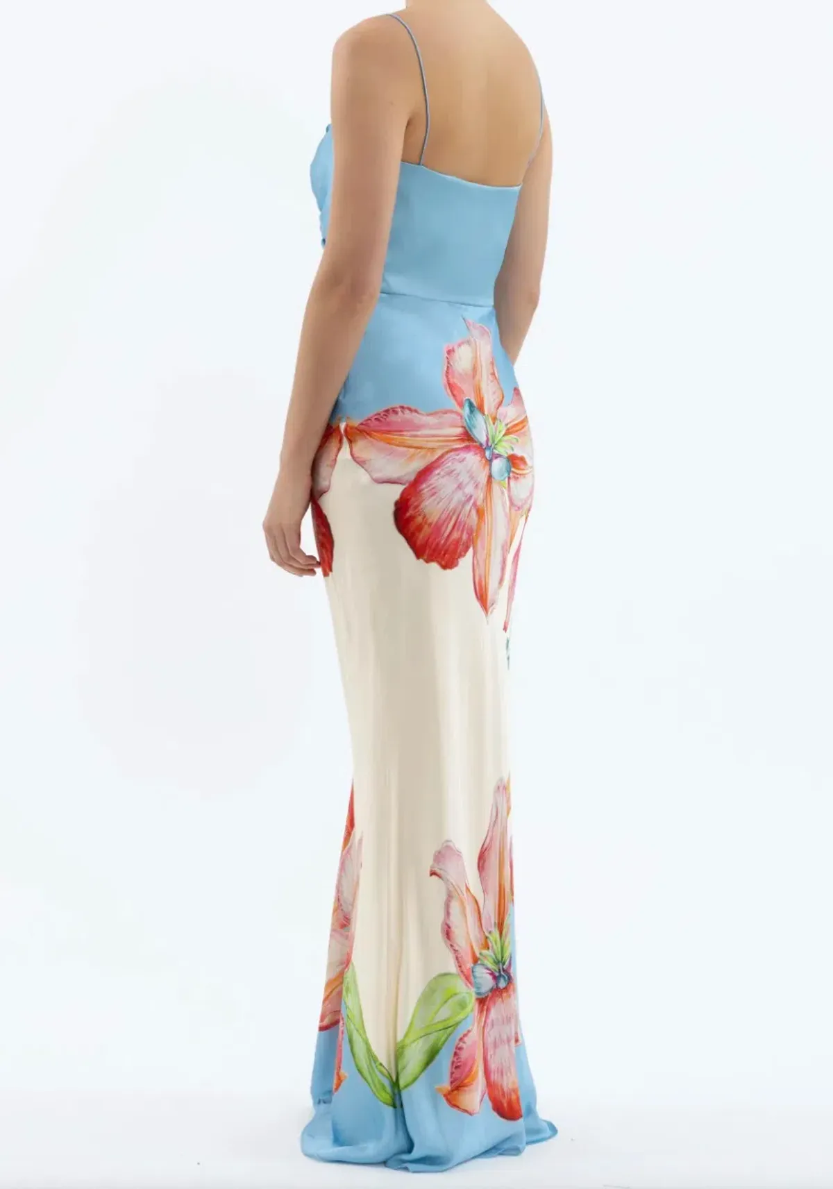 Rebecca Vallance Orchid Oasis Strap Gown Print Size AU 8  - Image 3