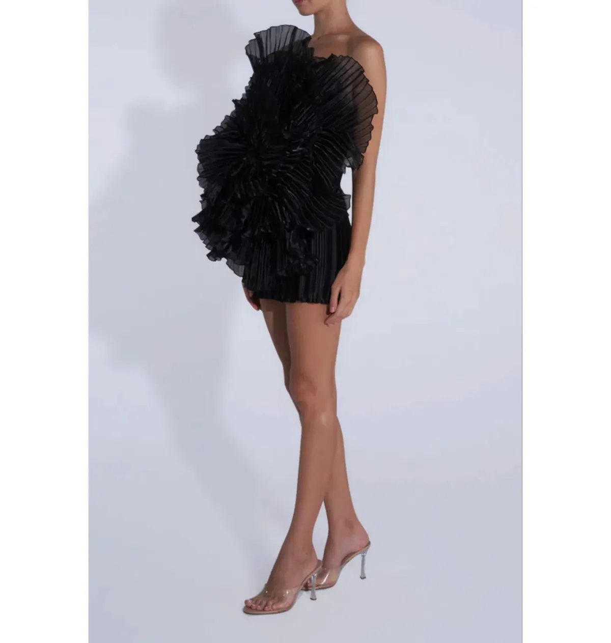 L'idee Fleur Mini Dress Noir Black Size AU 8  - Image 3