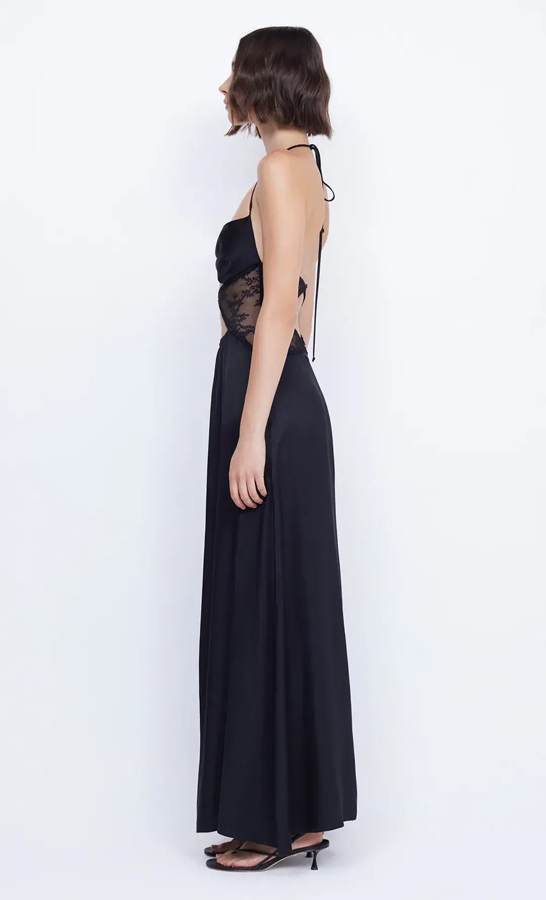 Bec and Bridge Santal Halter Maxi Dress Black Size 6 for rent on The Volte - main image