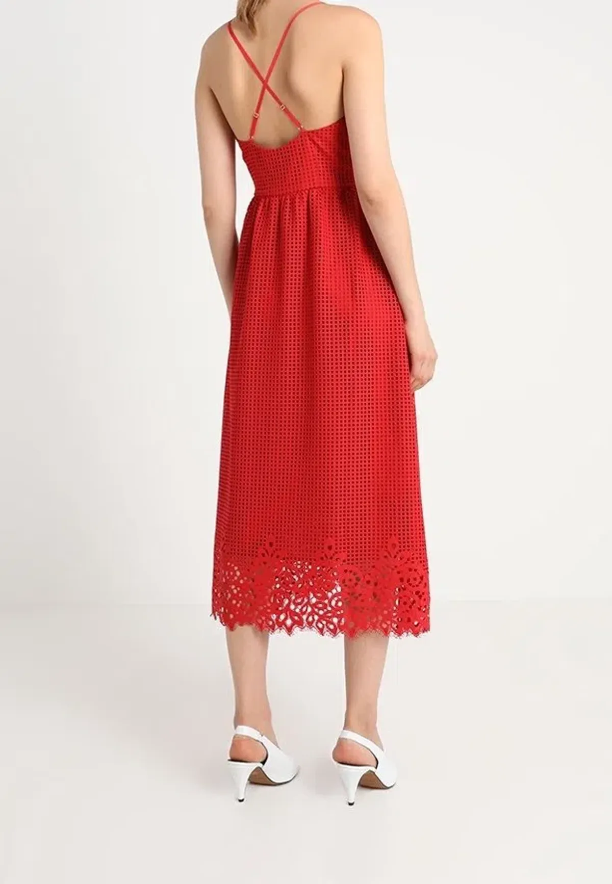 Tommy Hilfiger Sleeveless Midi Dress Red Size XS / AU 6 - Image 3