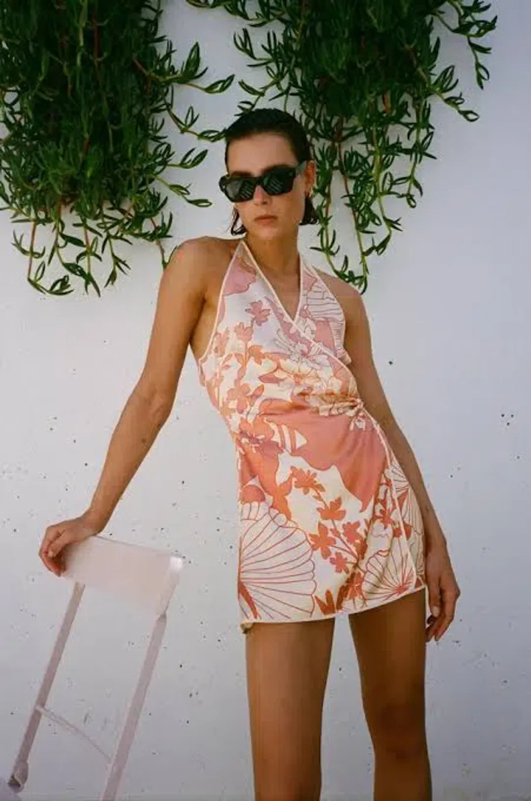 Sir The Label Como Twist Mini Dress in Paradiso Print Size 10 for rent on The Volte - main image