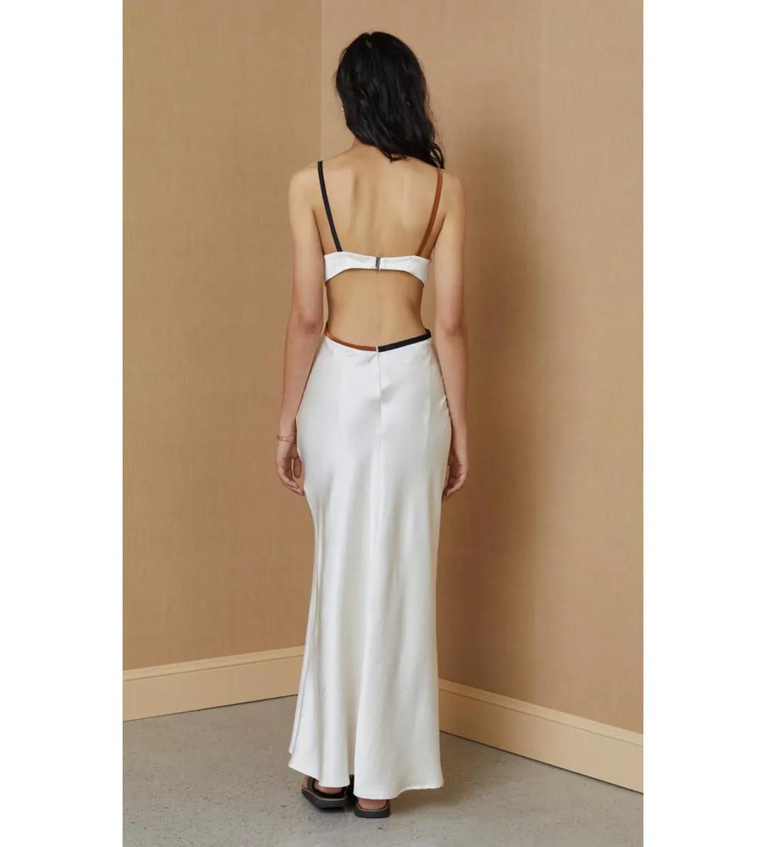 Bec & Bridge Toi Et Moi Midi Dress White Size 8  for rent on The Volte - main image