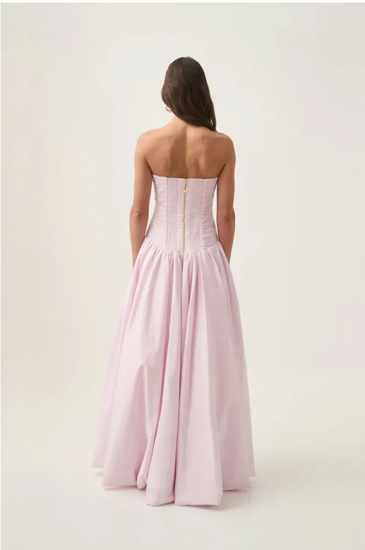 Aje Violette Bubble Hem Maxi Dress Pastel Pink Size 6 - Image 2