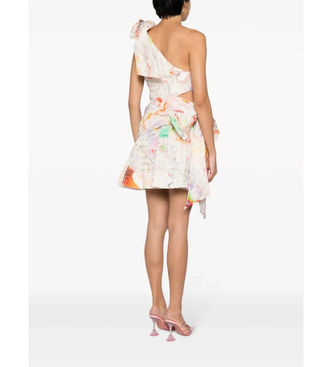 Alemais X Jedda Culley Daisy One Shoulder Mini Dress Print Size 8 for rent on The Volte - main image