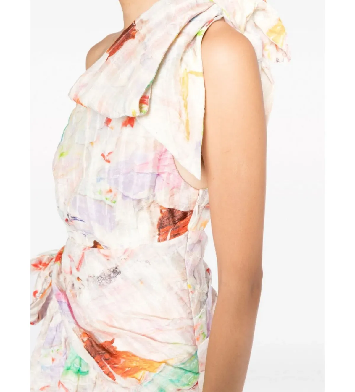 Alemais X Jedda Culley Daisy One Shoulder Mini Dress Print Size 8 - Image 2