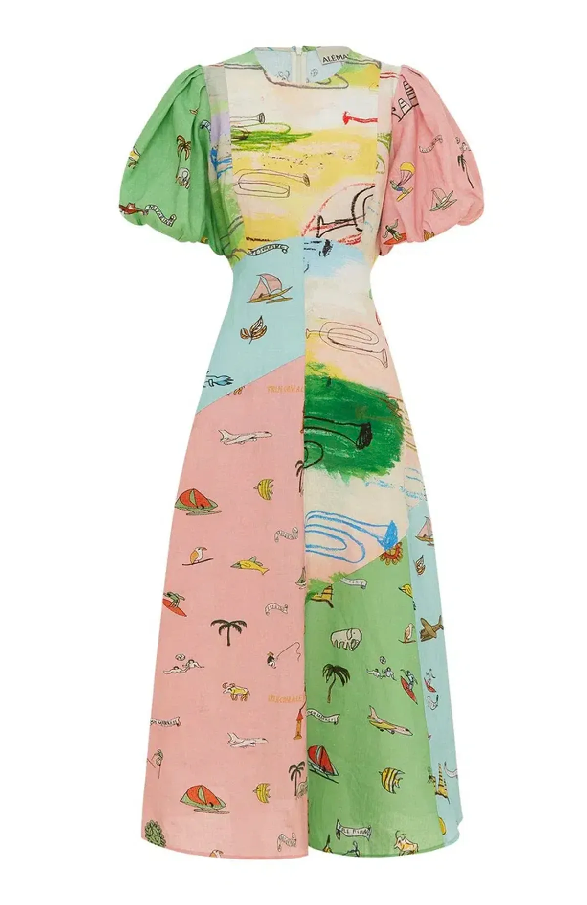 Alemais Jet Midi Dress Multi/Print Size 8 - Image 5