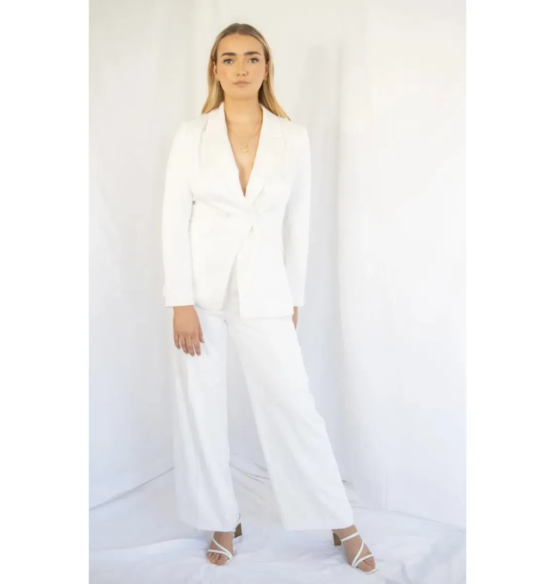 Sheike Yours Truly Two-Piece Suit White Size 8 for rent on The Volte - main image