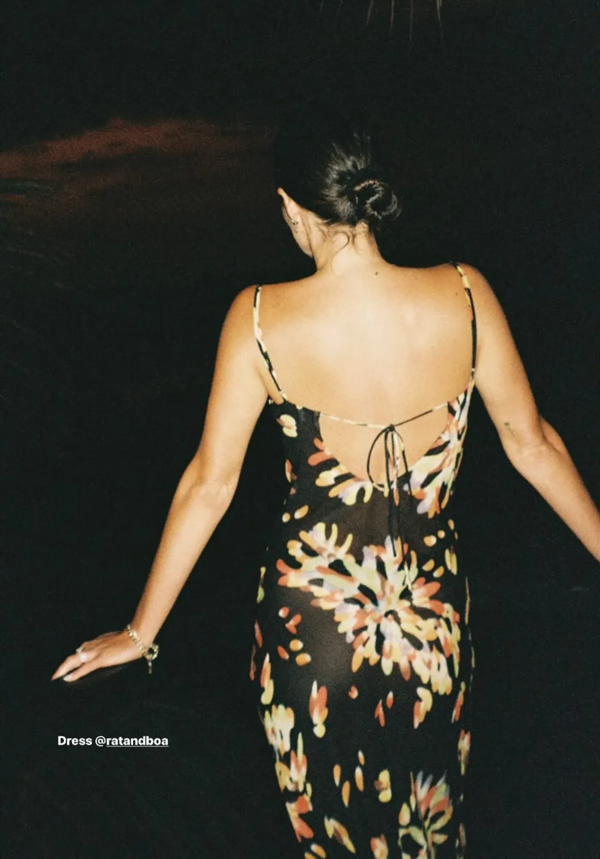 Rat & Boa Catarina Maxi Dress Black Floral Size M (10) - Image 5