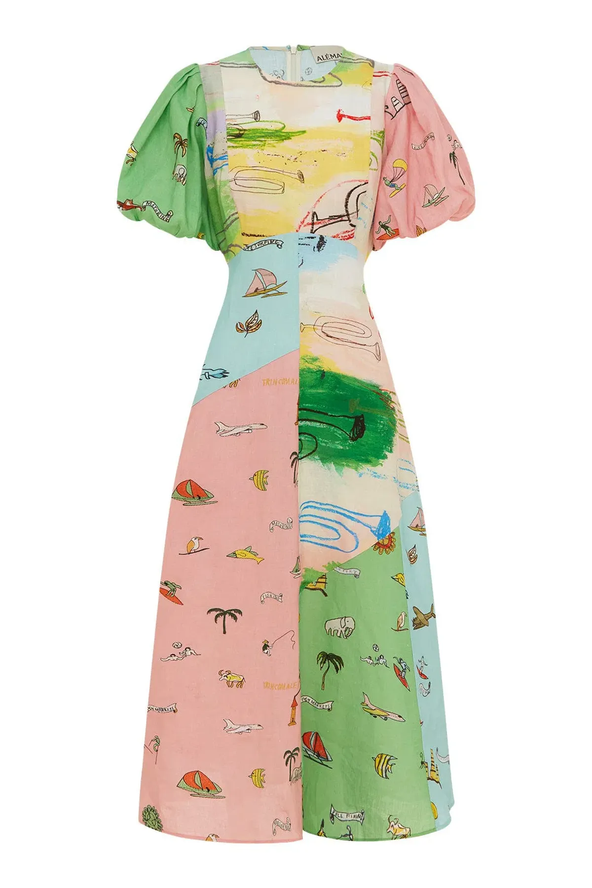 Alemais Jet Midi Dress Multi Size 12 - Image 4