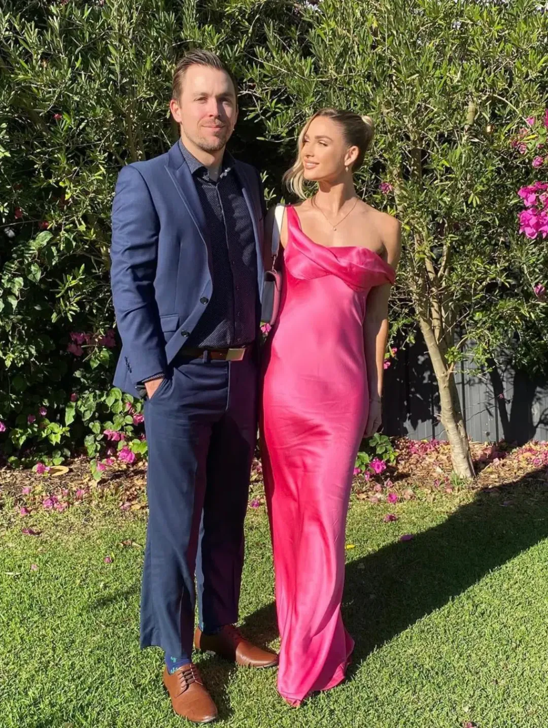 Natalie Rolt Monika Gown Neon Pink Size 8 for rent on The Volte - main image