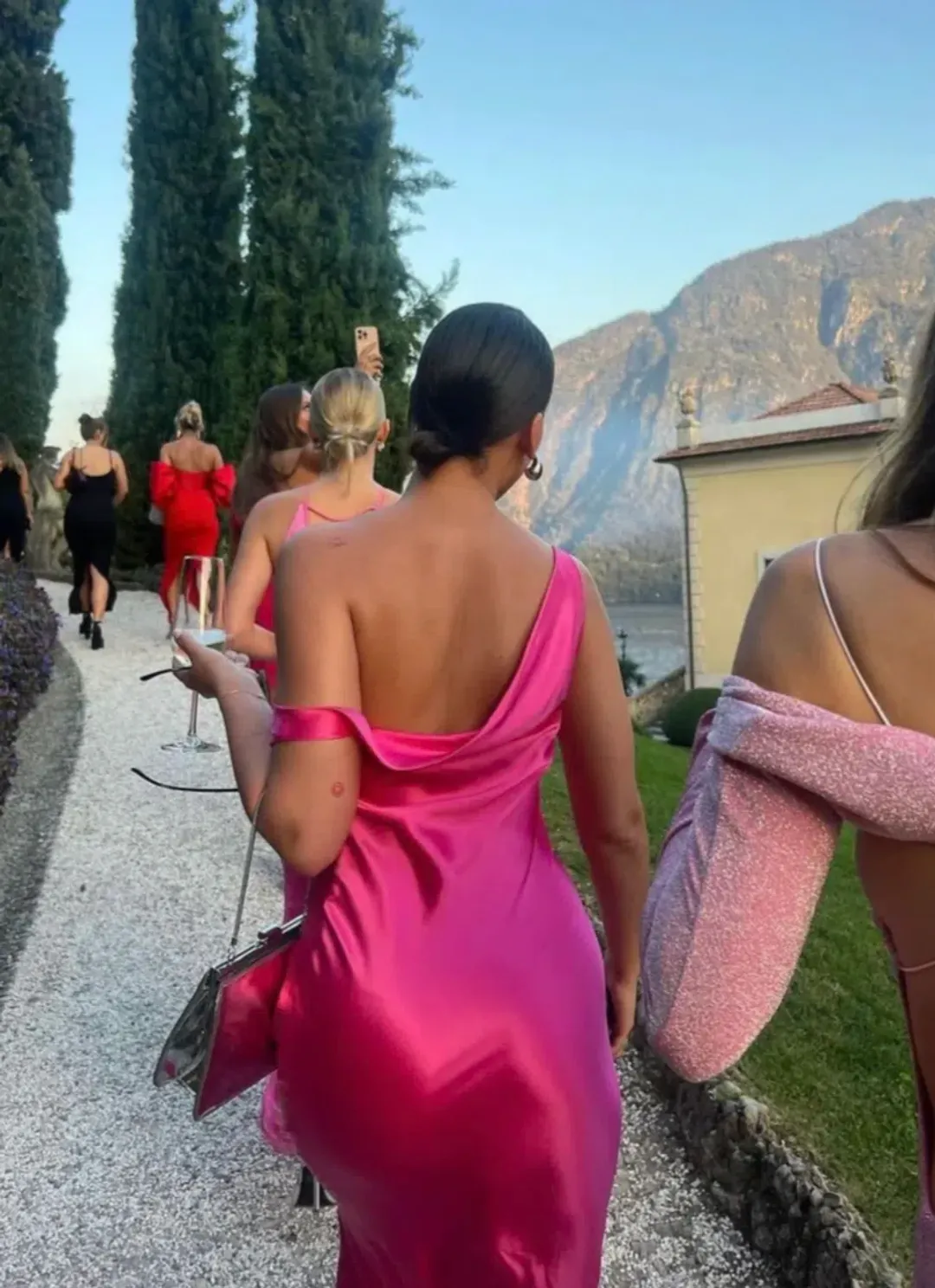 Natalie Rolt Monika Gown Neon Pink Size 8 for rent on The Volte - main image