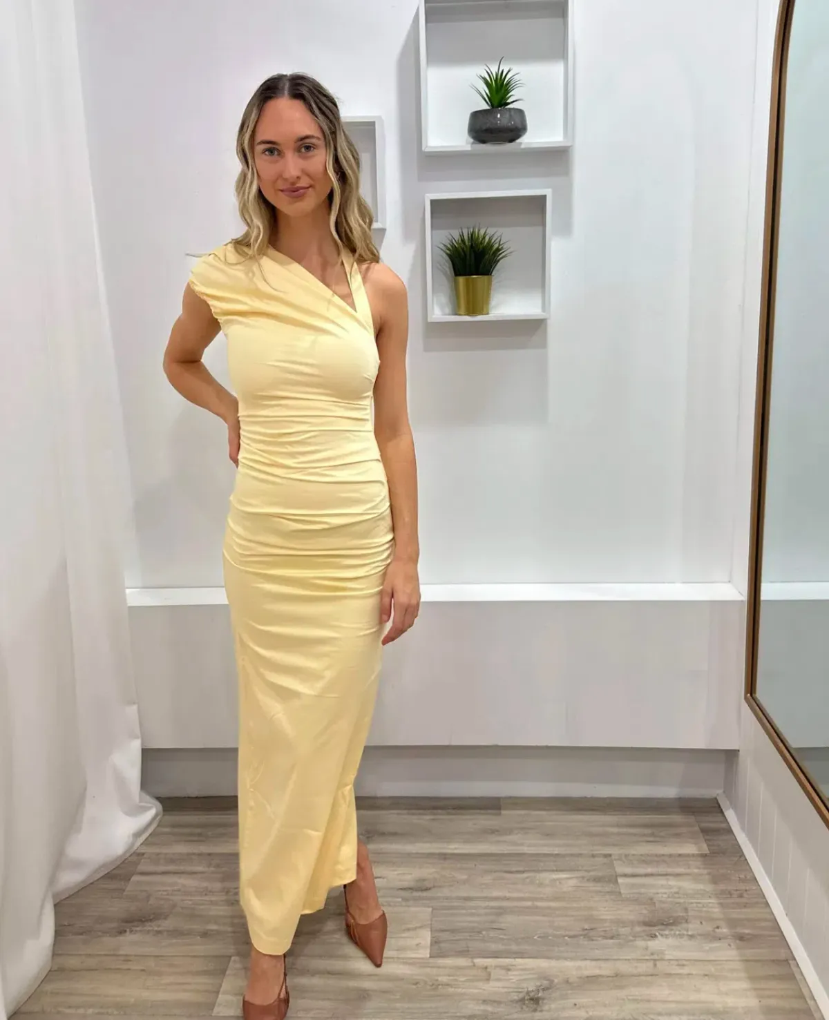 Sir the Label Giacomo Gown Butter Size 8 - Image 6