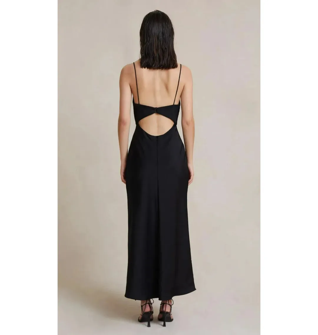 Bec & Bridge Valerie Midi Dress in Black Size AU 12 for rent on The Volte - main image