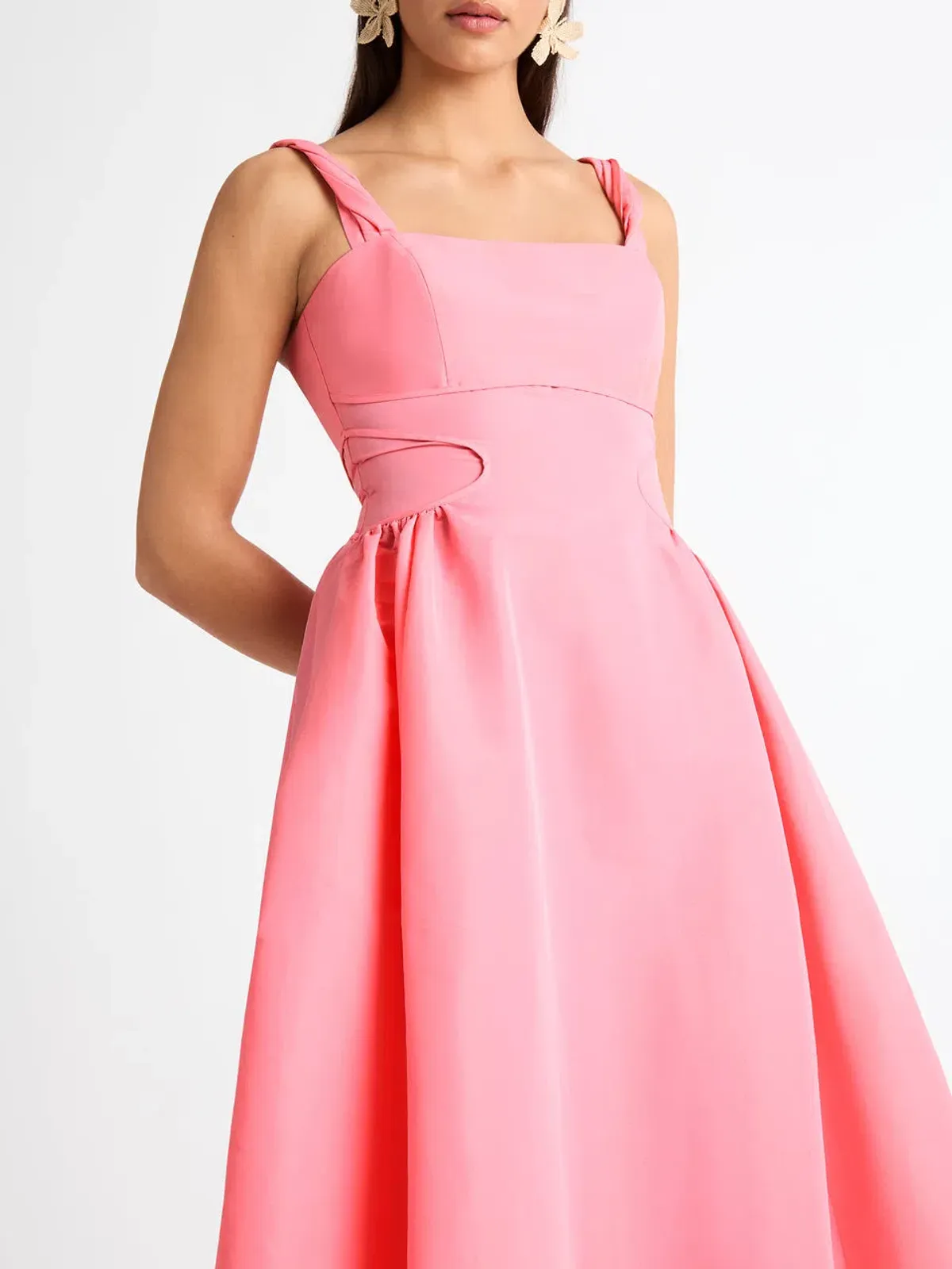 Sheike Jackie Midi Dress Pink Size 6 - Image 4