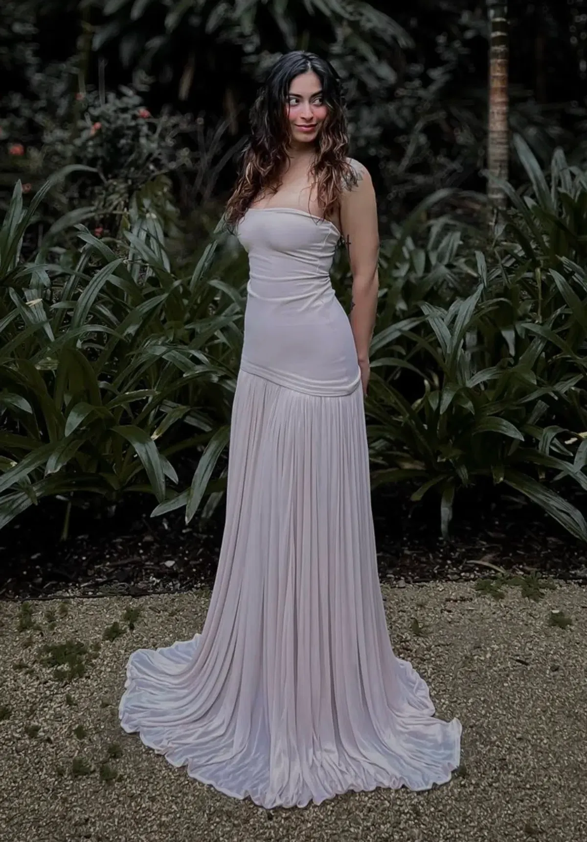 Helsa The Naomi Gown Barely Pink Size 10 - Image 6