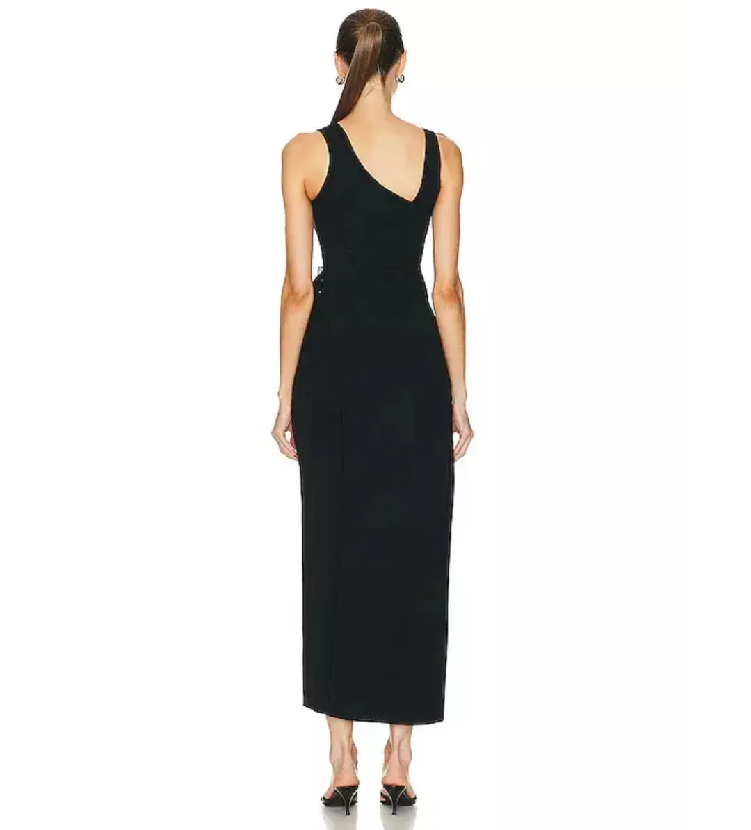 Sir The Label Modernist Belted Midi Dress Black Size 0 / AU 6 for rent on The Volte - main image