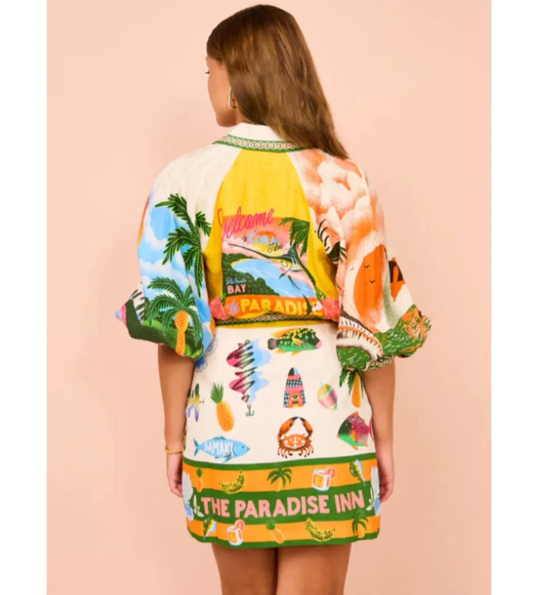 Alemais Paradiso Mini Dress Multi Size 8 for rent on The Volte - main image