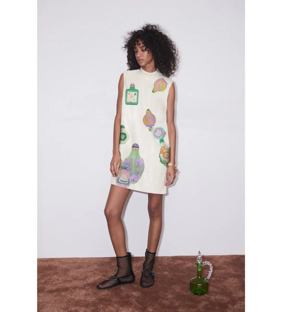 Alemais Chesca Mini Dress Print Size 14 for rent on The Volte - main image