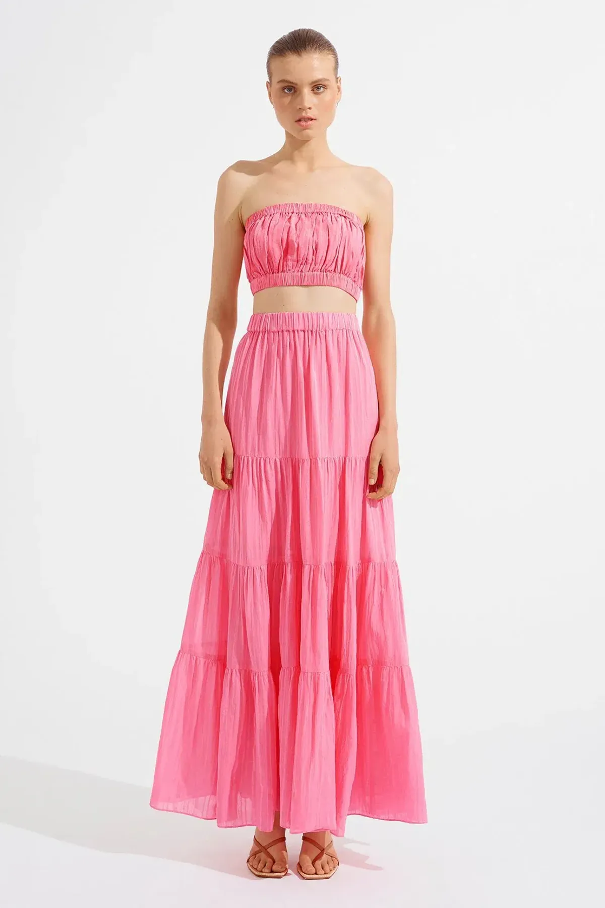 Steele Estella Crop & Casper Skirt Set in Musk Size XS / AU 6 - Image 1