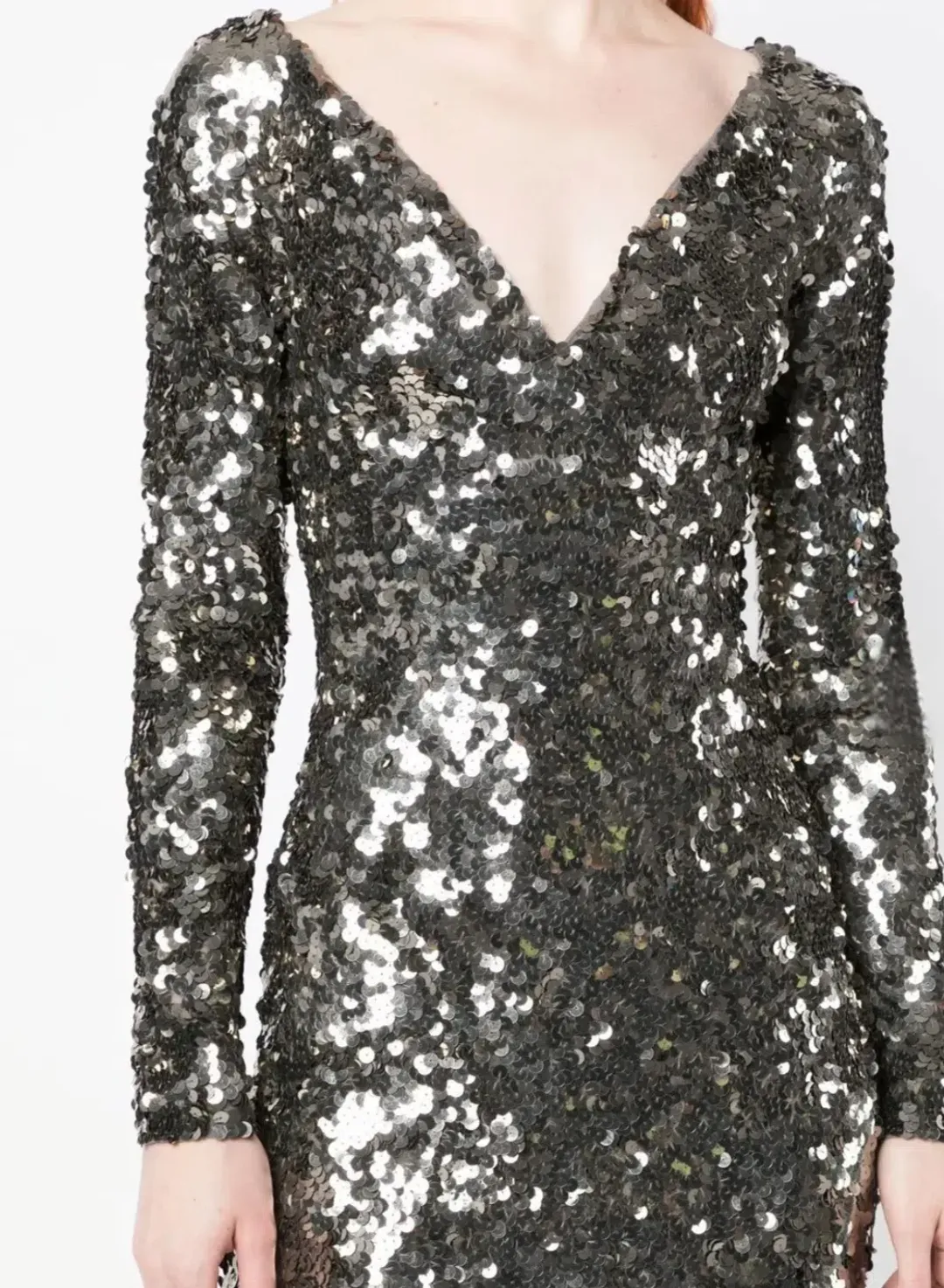 Rachel Gilbert Fleur Midi Dress Gunmetal Size 3 / AU 12 for rent on The Volte - main image