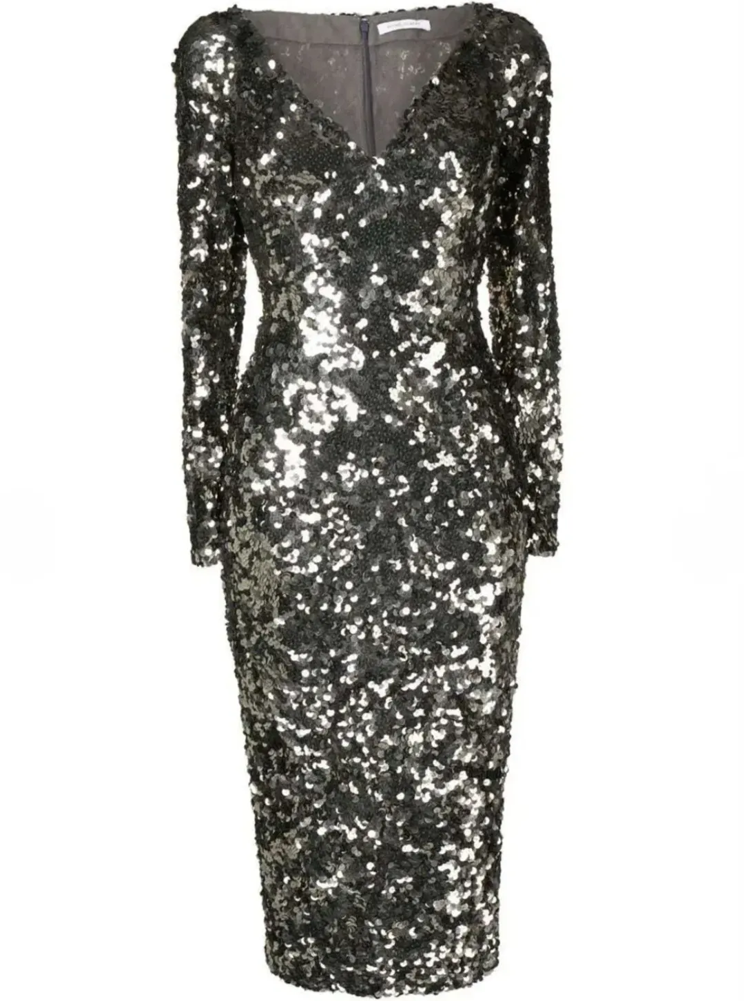 Rachel Gilbert Fleur Midi Dress Gunmetal Size 3 / AU 12 for rent on The Volte - main image