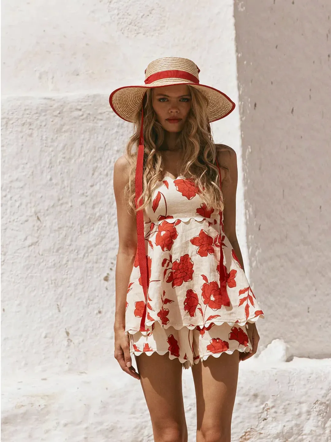 Zaco Marionette Playsuit in Blooming Floral Print Size 8 for rent on The Volte - main image