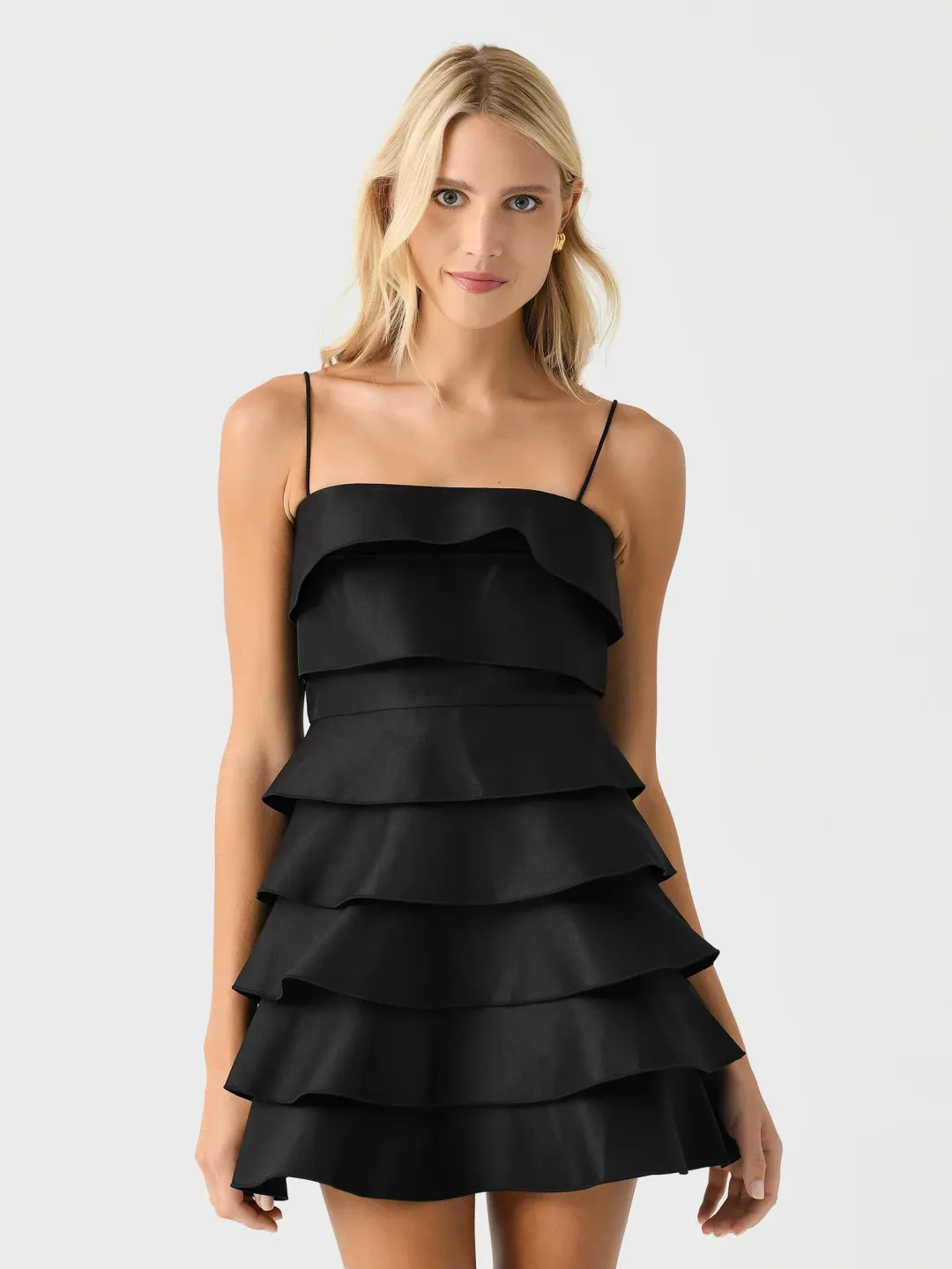 Acler Black Balderstone Mini Dress Black Size 8 for rent on The Volte - main image