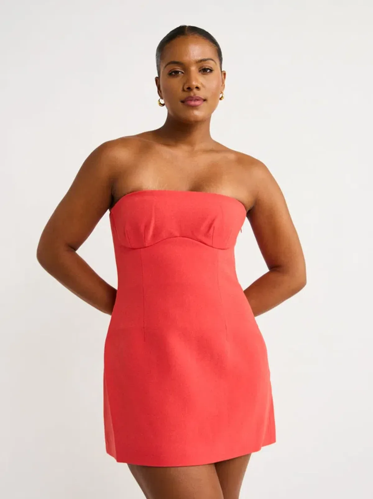 Sir the Label Spoerri Sculptured Mini Dress in Red Size 2 - Image 2