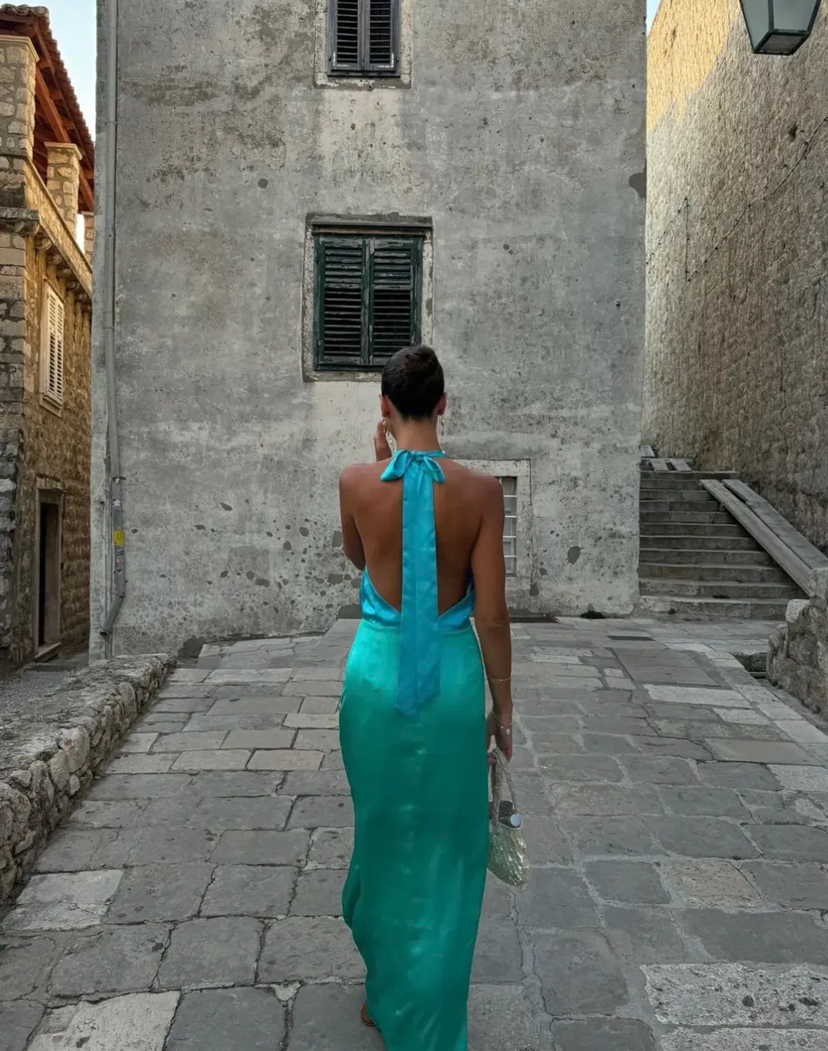 The Wolf Gang Oahu Slip Maxi Dress - Blue Aquamarine | Size M , Medium , AU 10 - Image 7