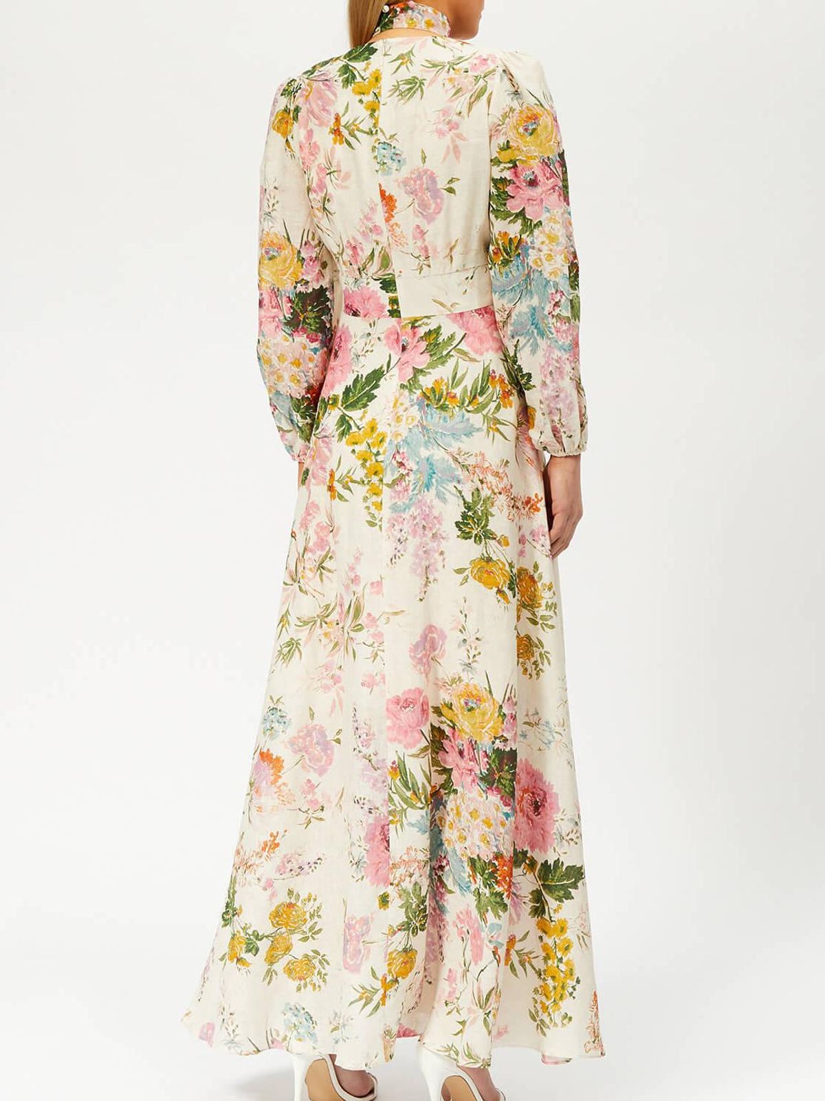 Zimmermann Heather Plunge Long Dress Floral Size AU 6 - Image 2