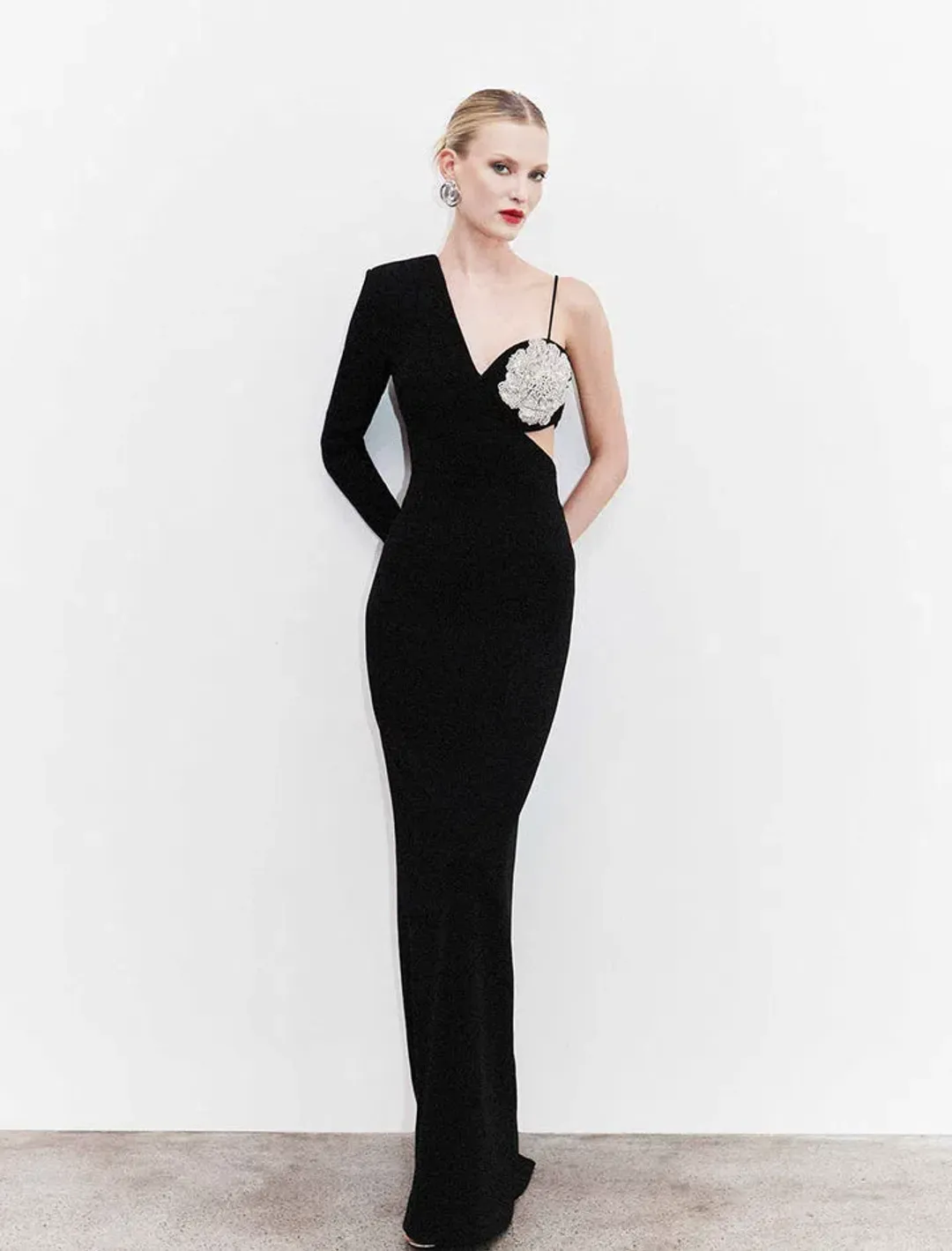 Rebecca Vallance Sachiel Gown Black Size 6 for rent on The Volte - main image
