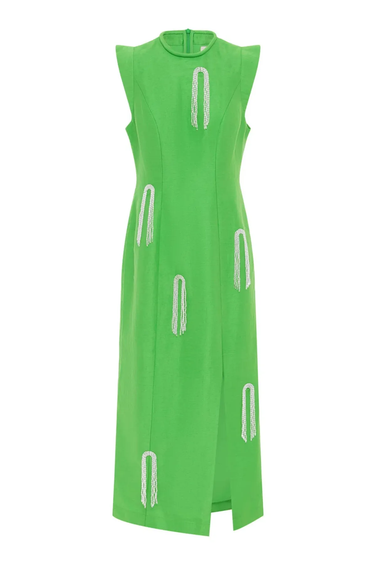 Alemais Dazzle Midi Dress Green Size 8 - Image 4