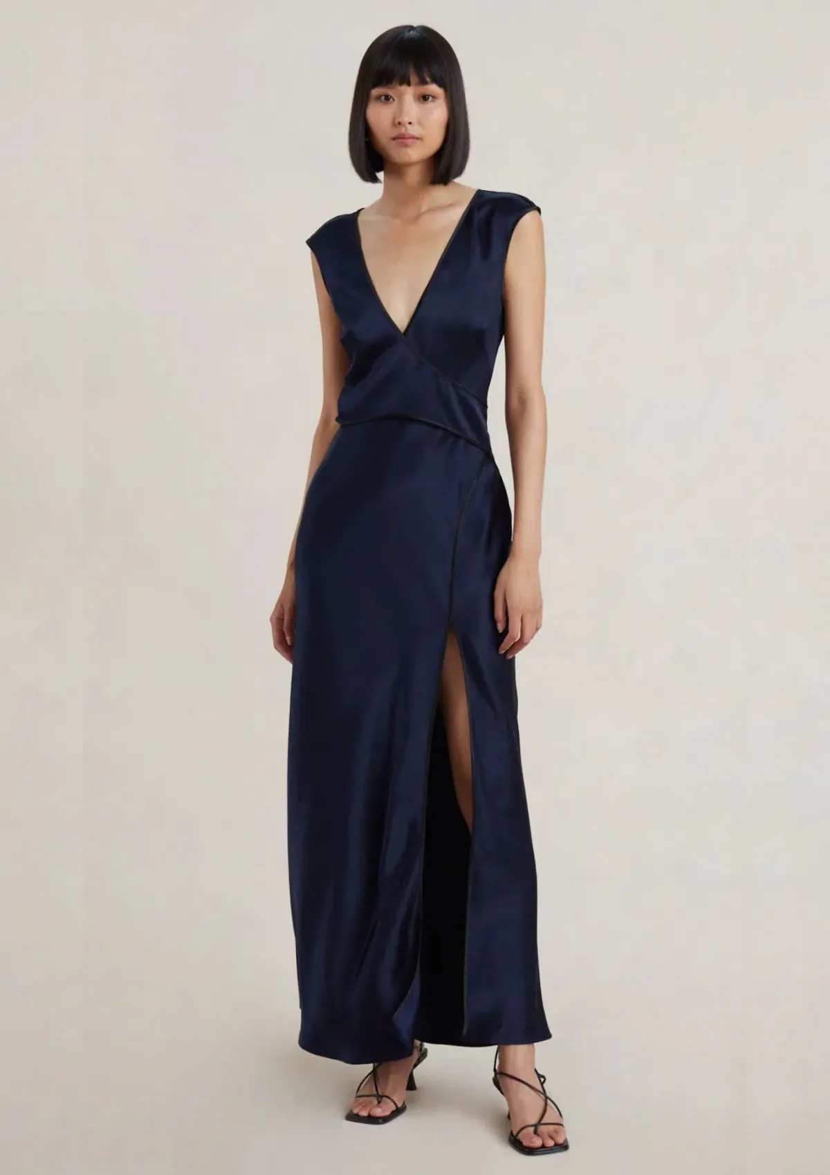 Bec & Bridge Kimberly V Maxi Dress Ink Size 10  - Image 1