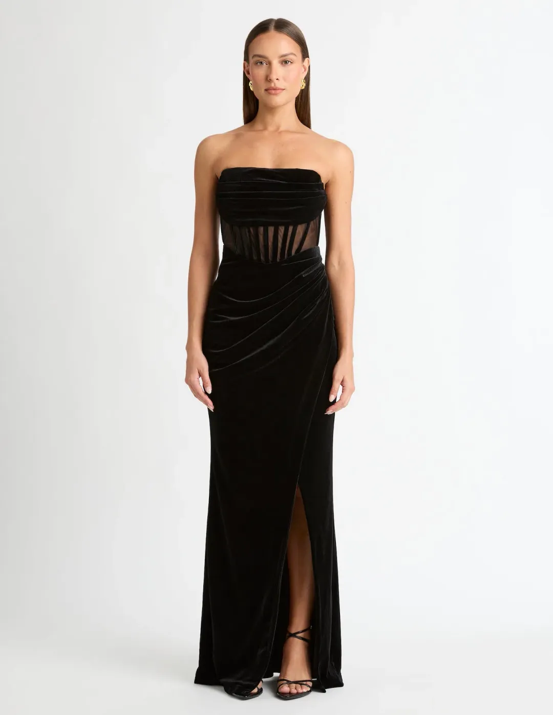 Sheike Trinity Maxi Dress Black Size 8 for rent on The Volte - main image