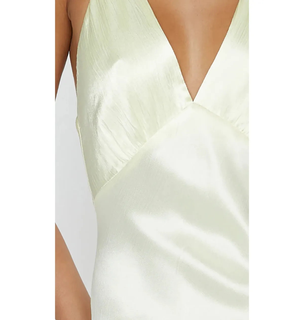 Bec & Bridge Moon Dance V Neck Maxi Dress Ice Yellow Size AU 8 - Image 3