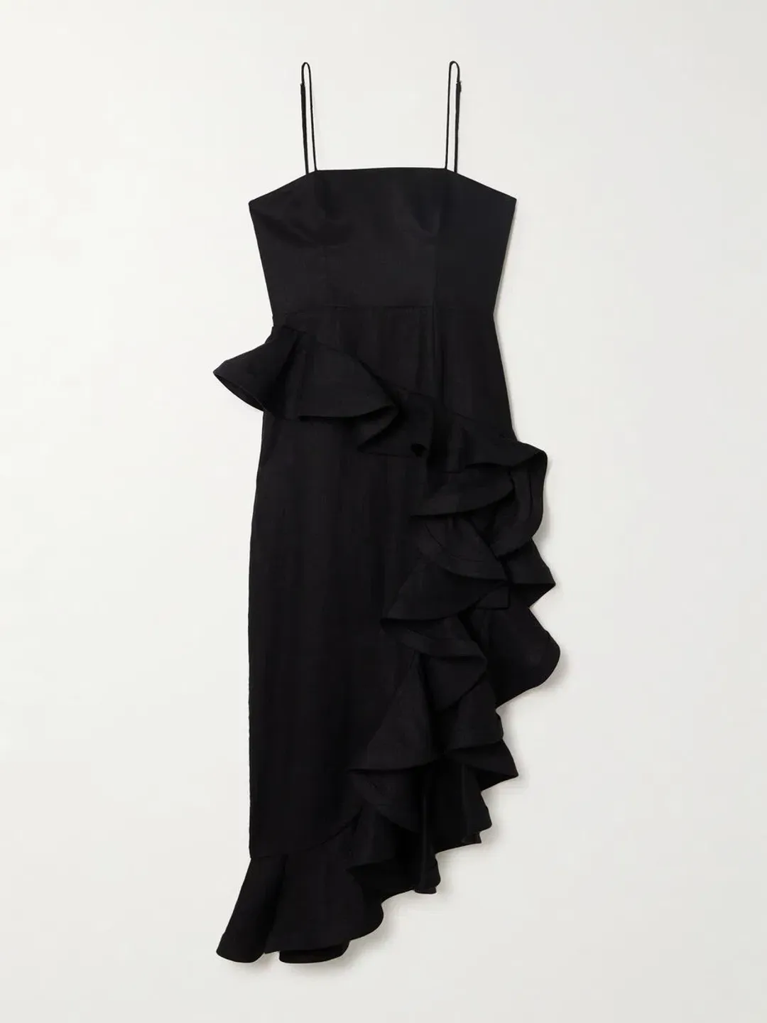 Zimmermann Harmony Tango Ruffled Dress Black Size 3 / AU 14  for rent on The Volte - main image
