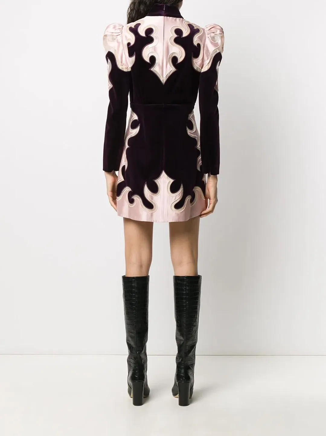 Zimmermann Ladybeetle Mystic Mini Dress Aubergine Size 2 / AU 12  for rent on The Volte - main image