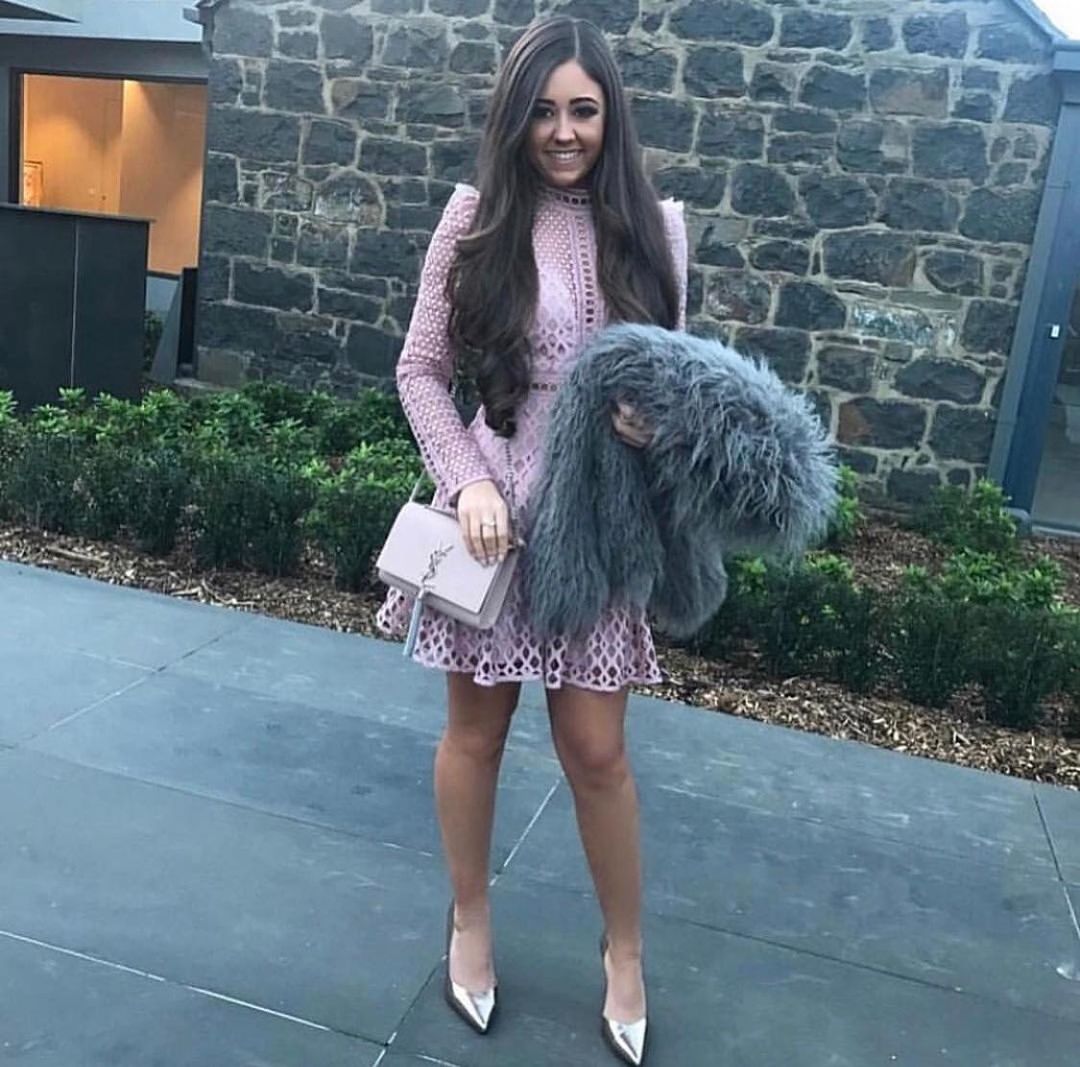 Mossman The Visionary Mini Dress Pink Size 6 for rent on The Volte - main image