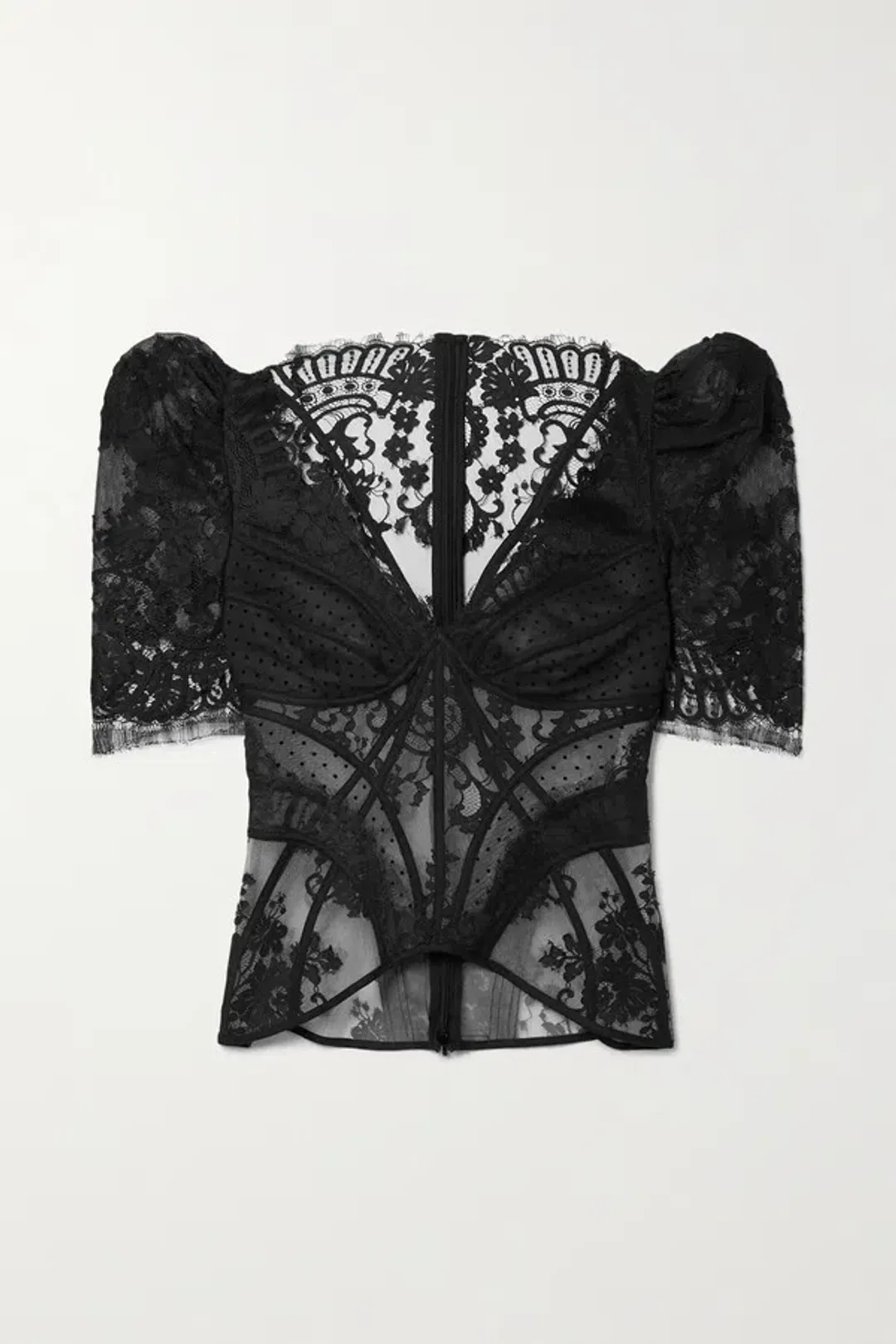 Zimmermann Dancer Lace Bodice Black Size 0 / AU 8  for rent on The Volte - main image