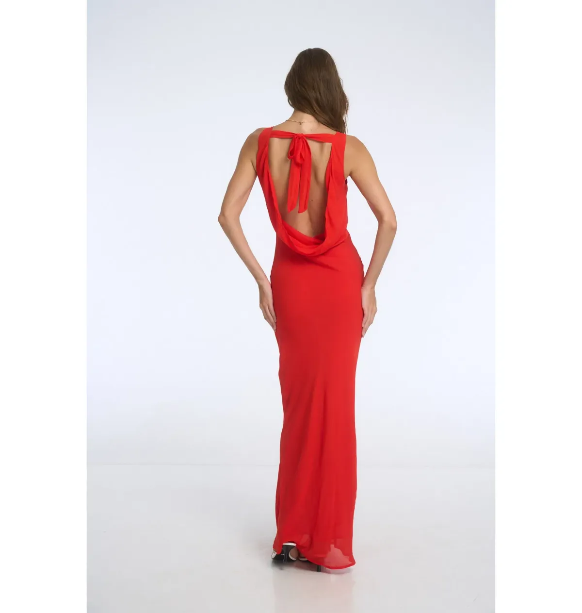 Isabelle Quinn Gracie Maxi Dress Red Size AU 10  - Image 2