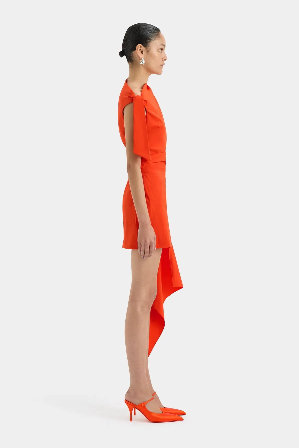 Sir the Label Dahlia Mini Dress Tangerine Size 0 / AU 6 - Image 2