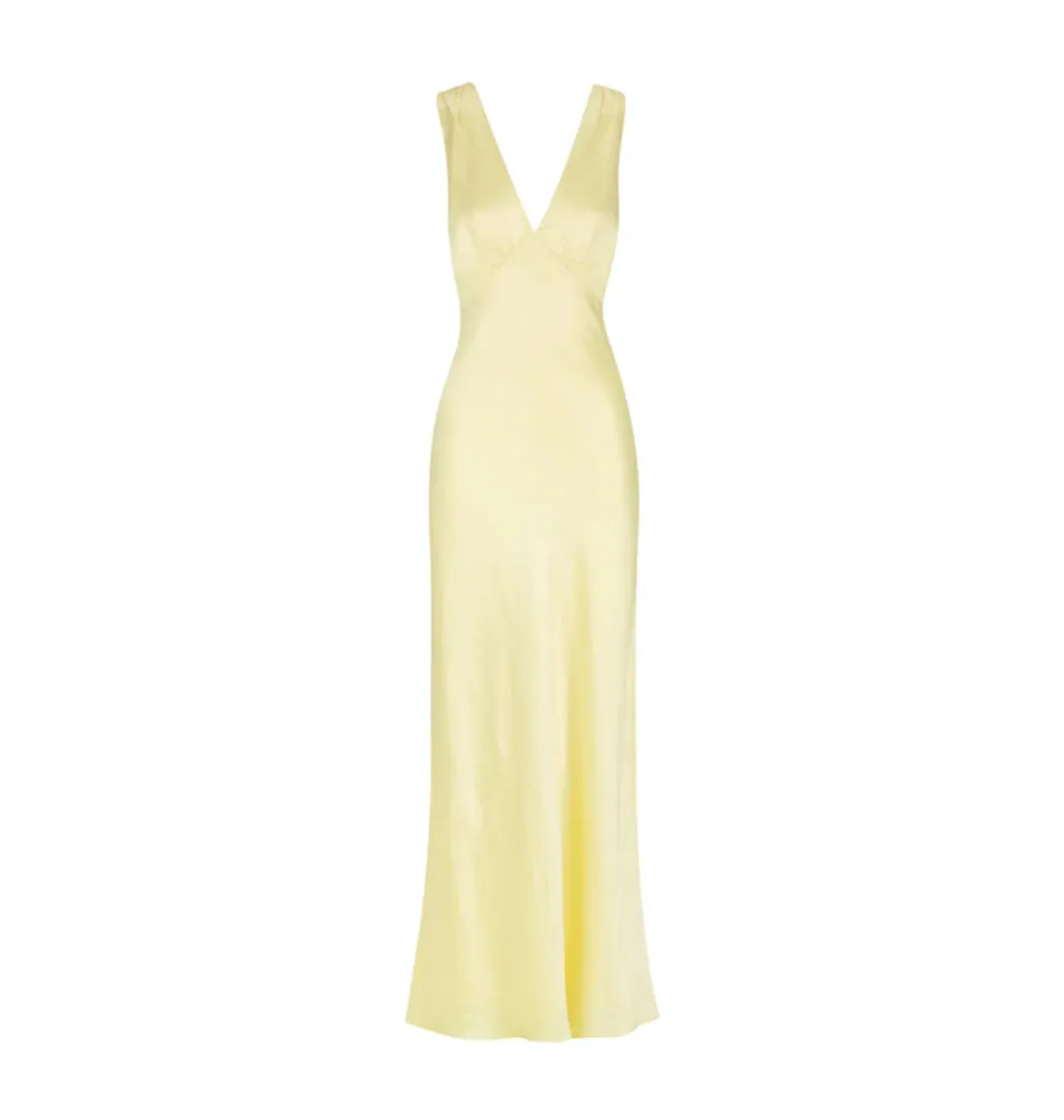 Hansen and Gretel Marcelle Dress Lemon Size Small / AU 8 for rent on The Volte - main image