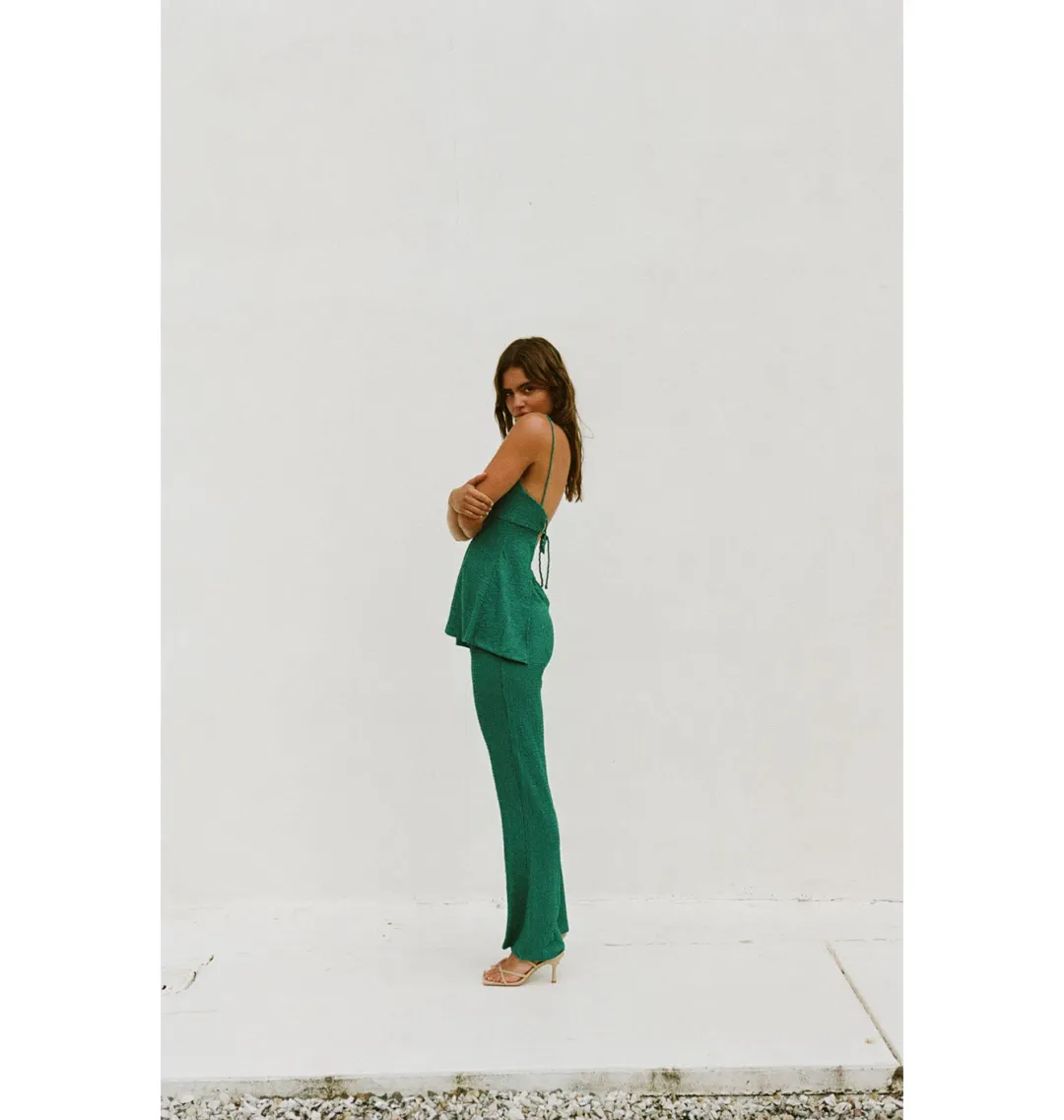 Sabo Skirt Ashton Jumpsuit Emerald Green Size M / AU 10 for rent on The Volte - main image