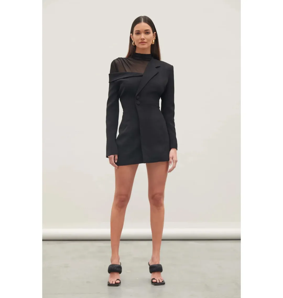 Atoir Rori Blazer Dress Black Size AU 8 for rent on The Volte - main image