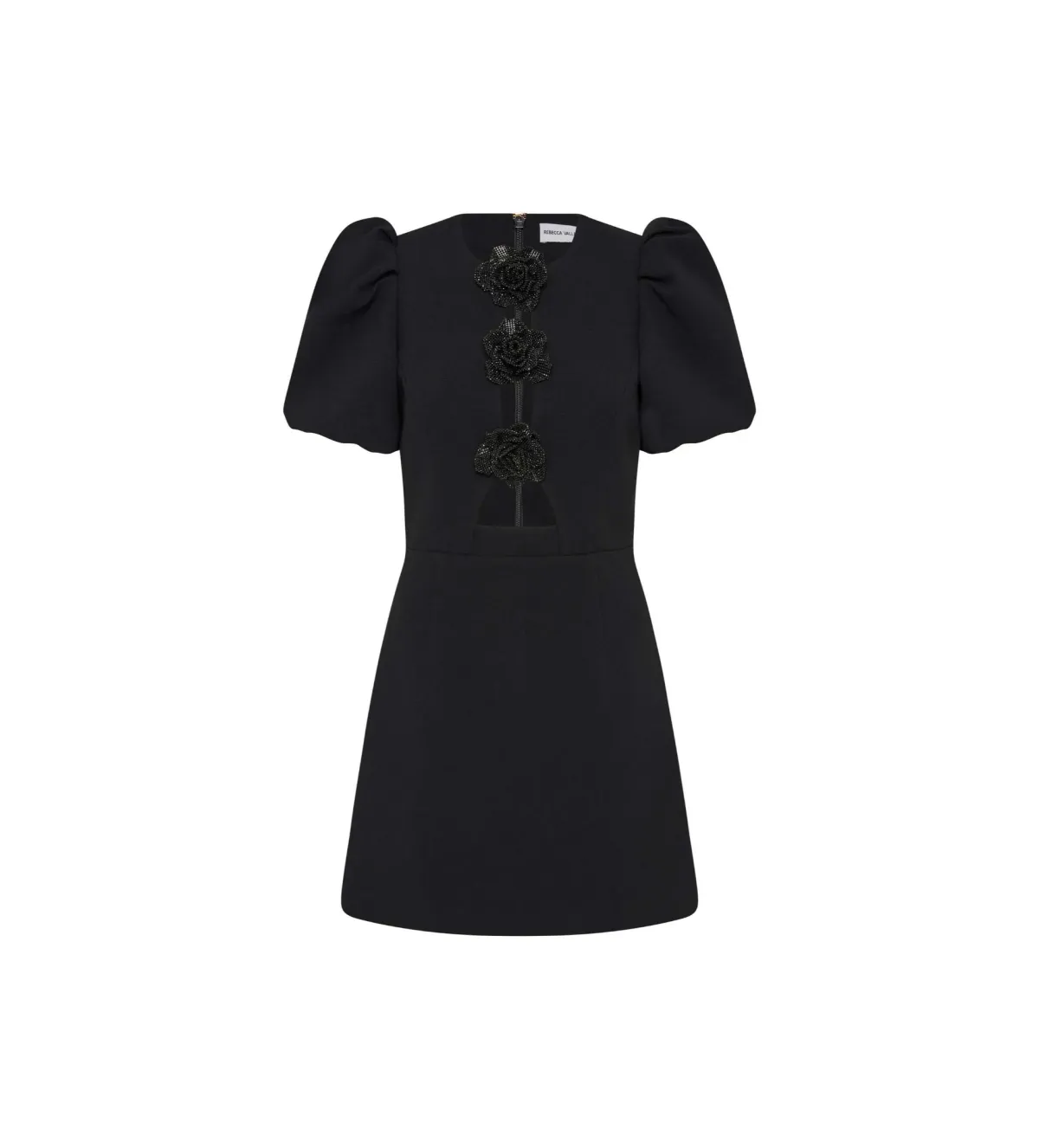 Rebecca Vallance Aubree Flower  Mini Dress Black Size 6 - Image 4