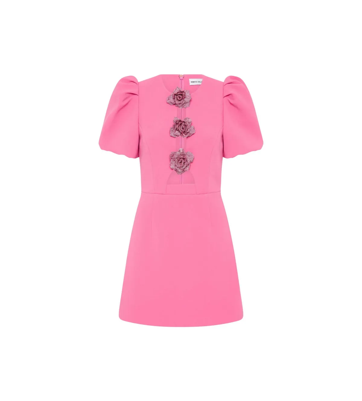 Rebecca Vallance Aubree Flower Mini Dress Pink  Size 8 - Image 6