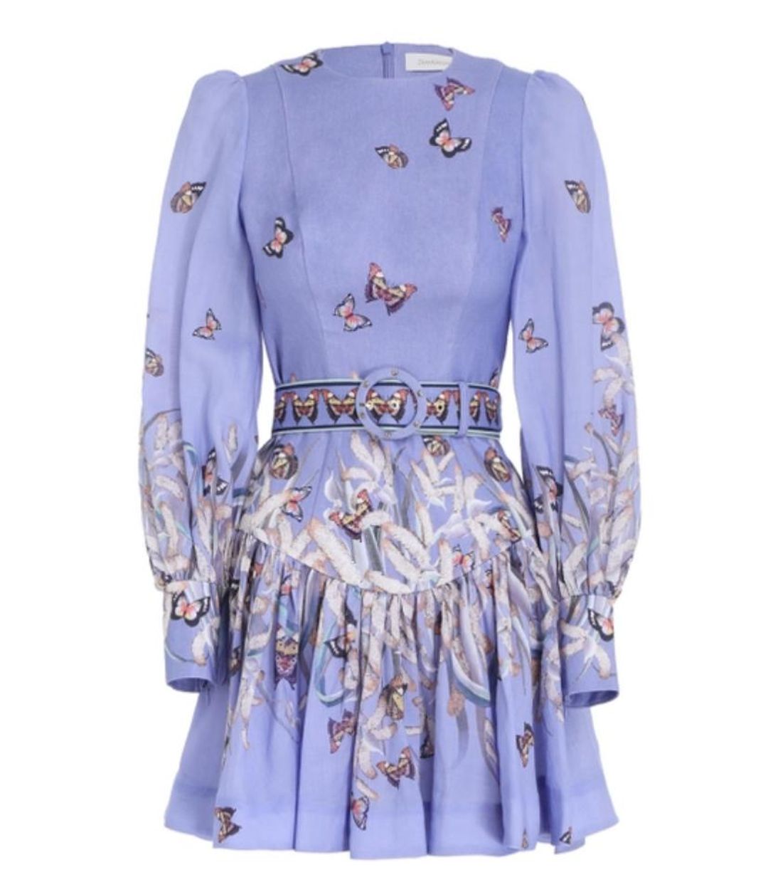 Zimmermann Botanica Belted Mini Dress in Pandanus Size 1 / AU 10 for rent on The Volte - main image